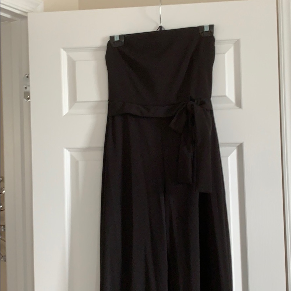 BRAND NEW WITH TAGS STRAPLESS WIDE LEG JUMPSUIT